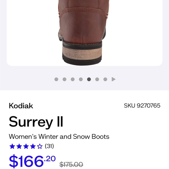 Kodiak Surrey II Winter Boots EXCELLENT CONDITION, Size 10B/42 EU - Picture 10 of 12